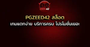 PGZEED42 สล็อต เกมแตกง่าย บริการครบ โปรโมชั่นเยอะ
